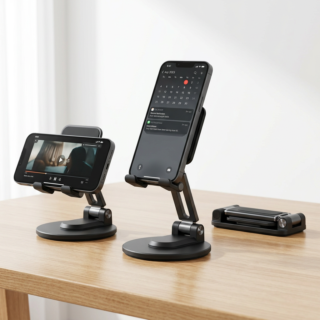 Mobile & Tablet Holder | Premier Quality Product | Adjustable and Flexible Stand | Compact Pocket Size | Easy to Carry | Best for Study and Office Use | Compatible with all size Mobiles